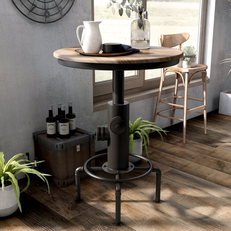 Round bar discount height table set